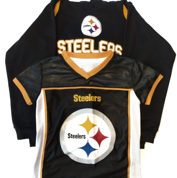 Steelers Other - 3/$20 STEELERS Boys Jersey and Hoodie Lot - Size S